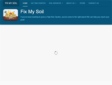 Tablet Screenshot of fixmysoil.com